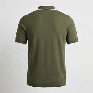เสื้อโปโลผู้ชายปักโลโก้ตามสั่ง ผ้าฝ้าย ไซส์ใหญ่ ซิปครึ่งตัว สไตล์สตรีทแวร์ แฟชั่นฤดูร้อน แขนสั้น สีตามสั่ง - Product Image 2