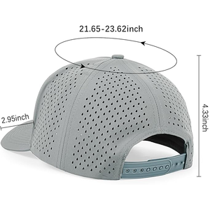 Casquettes de baseball tendance personnalisées, imperméables, à perforations découpées au laser, style snapback classique, en promotion - Product Image 3
