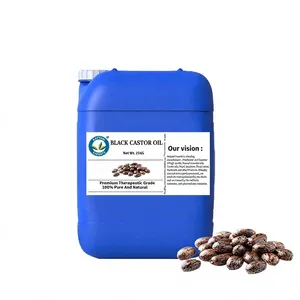 น้ำมันเมล็ดละหุ่งดำบริสุทธิ์ 100% น้ำหนัก 1 กิโลกรัม (Ricinus Communis) คุณภาพสำหรับเครื่องสำอาง - ขายส่งจำนวนมากสำหรับการส่งออก - อินเดีย - Product Image 1