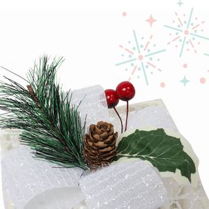 Decorazioni per Feste: Set di 3 Supporti Quadrati in Plastica con Luci LED Bianco Caldo e Confezione Regalo - Product Image 4