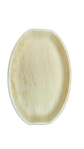 Bandeja ovalada desechable sostenible de 34 cm Material de hoja de palma sin químicos para servir alimentos y fiestas de camping - Product Image 2