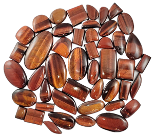 Lote de Cabujones de Ojo de Tigre Rojo Natural, Lote de Gemas de Ojo de Tigre Rojo al por Mayor, Gemas de Ojo de Tigre a Granel, Piedra de Ojo de Tigre - Product Image 1