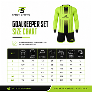 Ensemble d'uniformes de gardien de but de football personnalisés professionnels, maillot de gardien de but à manches longues avec short, kit d'entraînement respirant pour les matchs - Product Image 6