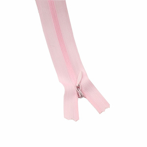 Vente en gros personnalisée # 3 Fermetures éclair invisibles en nylon avec tirette en forme de goutte pour coussins - Product Image 3