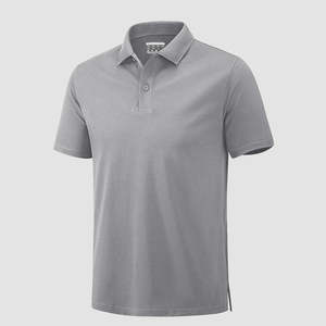 Men's Quick Dry Canvas Polyester for Shirt Short <b>Sleeve</b> Solid Color Casual Nonwoven Front Logo - Product Image 3