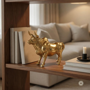 Escultura de Toro de Latón Hecha a Mano, Figura de Toro Poderosa, Estatua Decorativa de Animal de Metal, Lujo para Hogar, Oficina, Mesa - Product Image 2