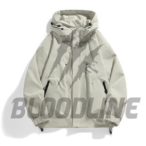 Veste softshell coupe-vent pour homme, noire, manches longues, veste d'hiver, veste softshell coupe-vent pour extérieur - Product Image 3