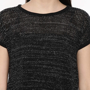 Jupe crayon géométrique jaune en dentelle pour femme, longueur normale, en polyester tissé respirant, style décontracté d'été, à associer avec un haut à col rond - Product Image 6