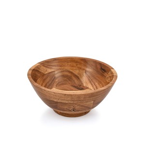 Handcrafted Jatoba <b>Wood</b> Round Bowl with Carved Edges | Wholesale Wooden Fruit Bowl - Product Image 6