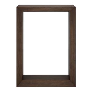 Mesa Consola Convertible con Espejo, Color Hierro Marrón Oscuro, Marco Rectangular Simple, Mueble de Entrada Moderno y Minimalista - Product Image 5