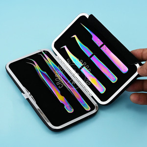 Customizable Lashing Tweezers Professional Fiber Tip Isolation Lash Tweezers Eyelash Extensions High-performance Lash Tweezers - Product Image 1