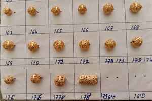 Perles africaines artisanales en alliage de zinc, moulées à la cire perdue en Inde, fournitures de fabrication de bijoux ethniques tribaux, vente en gros en vrac, écologiques, rhodiées - Product Image 2