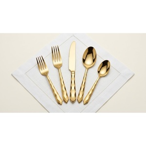 Gold Cutlery Set Stainless Steel Flatware Electroplated <b>Mirror</b> Polished Hotel Restaurant Silverware Wedding Tableware Knife Fork - Product Image 6