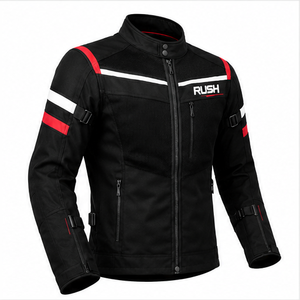 Blouson de moto pour homme Rush, manches longues, maille respirante, imperméable, séchage rapide, anti-UV, 220g, imprimé par transfert thermique, vêtements de course - Product Image 5