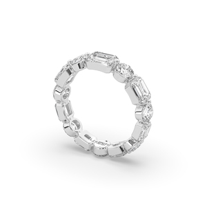 Luxury 3.77 Carat <b>Emerald</b> Round Cut Lab Created Diamond <b>Ring</b> 925 <b>Silver</b> Gold Unique Design Lightweight Wedding Jewelry Gift - Product Image 5