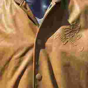 FURAT LEATHERS Hot Selling Breathable <b>Mens</b> Leather <b>Suede</b> <b>Jacket</b> Stand Collar Front Zipper Autumn Casual Polyester Lining Solid - Product Image 5