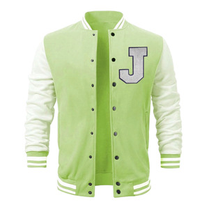 Custom <b>Mens</b> Waterproof Outdoor Casual Wear Soft New <b>Men's</b> <b>Letter</b> Embroidered Baseball Coats High Quality Varsity <b>Jacket</b> OEM - Product Image 1