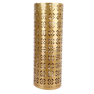 ขาตั้งร่มหวายธรรมชาติทำมือพร้อมฐานทองเหลือง ที่วางร่มหวายตกแต่งสำหรับทางเข้าหรูหราและล็อบบี้โรงแรม - Product Image 4