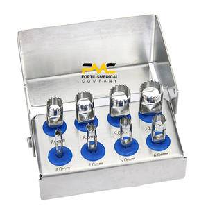 Kit chirurgical de trephination longue pour implants dentaires, pour une extraction précise des implants et des interventions sur les tissus dentaires en laboratoire et en clinique - Product Image 6