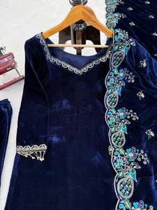 Salwar Kameez d'hiver très demandé, style Bollywood, prêt-à-porter, avec bas et dupatta, provenant de Surat, pour femme - Product Image 3