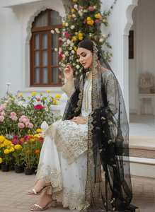 Ensemble de 3 pièces de luxe avec sequins et découpes – Collection de mode modeste en gros pour l'international - Product Image 3