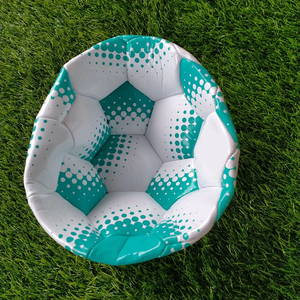 Custom Size 5 Machine Stitched Soccer Ball Teal Green Training Football Durable PVC Promotion Match Ball For Kids Adults - Product Image 4
