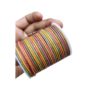 Hecho a mano 5mm patrón redondo cuero de vaca Bolo cordón fuerte suave 1-4mm accesorios de joyería para la moda esencial para la fabricación de joyas - Product Image 2