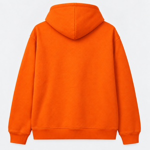 Sudadera con Capucha de Nuevo Estilo Color Naranja para Hombre, Sudadera con Logotipo Estampado en la Parte Delantera, Informal, de Forro Polar, Corte Regular, para Otoño - Product Image 4