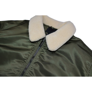 Top Quality Wholesale Men <b>Bomber</b> <b>Jacket</b> Custom Embroidery Logo 100% Polyester Waterproof Winter <b>Baseball</b> <b>Bomber</b> <b>Jackets</b> OEM - Product Image 4