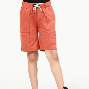 Pantalones Cortos Casuales para Niños, Cintura Media, Ecológicos, 100% Algodón, Cómodos, Suaves al Tacto, Cierre con Cordón - Product Image 1
