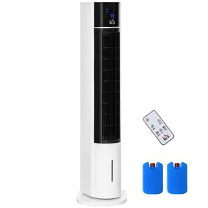 Condizionatore d'Aria Portatile 3-in-1 da 41 Pollici, Raffreddamento Evaporativo, Timer LED, Ventilatore a Torre a Risparmio Energetico per Casa e Ufficio - 80W 150W - Product Image 1