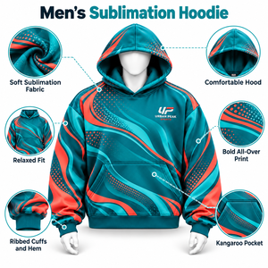 Sudadera con capucha para hombre de la mejor calidad, con ilustraciones coloridas, impresión detallada y un atractivo informal contemporáneo. - Product Image 6