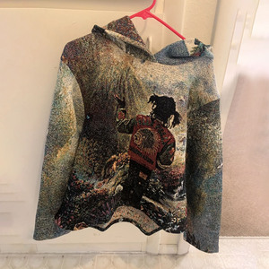 Sweat à capuche personnalisé en jacquard épais pour homme, 500 GSM, en polyester et coton, style streetwear, vente en gros OEM - Product Image 3