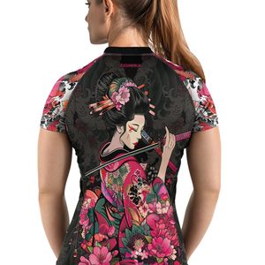 เสื้อแรชการ์ดสั่งทำพิเศษ OEM สำหรับทุกเพศ ป้องกันรังสียูวี 50 สำหรับกีฬาทางน้ำ ระบายอากาศได้ดี ผลิตจากโพลีเอสเตอร์แบบซับลิเมชั่น ขายส่งจากโรงงาน OEM - Product Image 3
