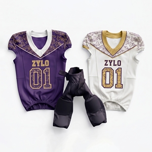 Uniforme de football américain camouflage pour hommes avec nom et numéro personnalisés, sublimation, vêtements de football américain - Product Image 4