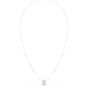 Colliers pour femmes REYES, dernier design, or massif 14 carats, diamants de laboratoire, classiques, vente en gros, cadeau de mariage, bijoux fins pour femmes - Product Image 4