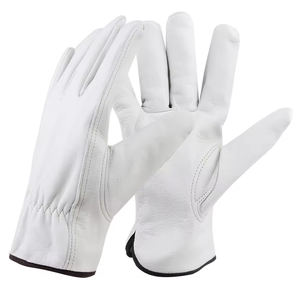 Guantes de Trabajo de Cuero Vacuno de Primera Calidad, Guantes de Protección para Conducir, Guantes Industriales de Seguridad Resistentes - Product Image 4