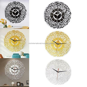 Acrylic Đồng Hồ Treo Tường Hồi Giáo Thư Pháp Hồi Giáo Quà Tặng Eid Món Quà Ramadan Trang Trí Nội Thất Hồi Giáo Đồng Hồ Treo Tường Nhà Hồi Giáo Vòng Đồng Hồ Treo Tường - Product Image 3