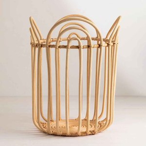 Natural rattan storage <b>baskets</b> industrial style household accessories versatile laundry <b>basket</b> - Product Image 5