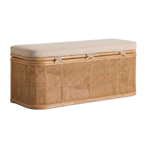 Rattan Kids Trunk Bench Toddler Furniture Woven Toy Storage <b>Box</b> Factory Price High Quality Wholesale Hot Sale - Product Image 2