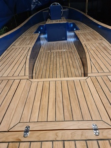 Sloep de lujo con diseño de teca y certificación CE, motor diésel o eléctrico, 7.50 metros, en venta, nuevo barco de recreo de fibra de vidrio FRP. - Product Image 2