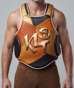 Protector de Pecho Unisex KLTW INT'L para Adultos, para Entrenamiento de Muay Thai y Taekwondo, de PVC y Cuero PU Ecológico, Alta Elasticidad - Product Image 6
