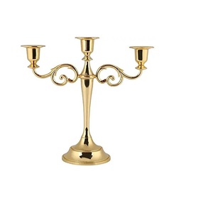 Handcrafted Iron Candelabra Candle Holder With Vintage Finish For Festive <b>Decoration</b> Elegant Events And Modern Living <b>Spaces</b> - Product Image 3