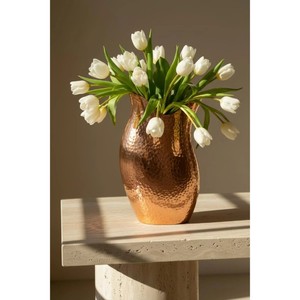 High Standard Quality Hammered <b>Copper</b> <b>Vase</b> Modern Tabletop Metal Flower <b>Vase</b> for Wedding Home Decor - Product Image 1