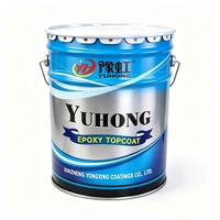 Peinture de finition époxy à base de solvant, bicomposante, qualité pulvérisation sans air pour la protection contre la corrosion des structures en acier en intérieur, vente en gros