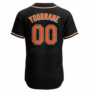 Maillot de baseball pour homme imprimé numériquement, léger, en maille respirante, séchage rapide, col en V, uniforme d'équipe, logo personnalisé pour les entraînements et les tournois - Product Image 3
