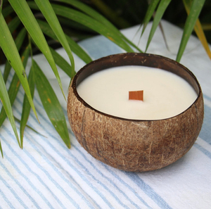 Tropical soy wax <b>candle</b> eco-friendly natural home decor cheapest price coconut shell <b>candles</b> - Product Image 3