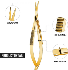 Micro-ciseaux AISLING INTERNATIONAL en acier inoxydable, instrument de microchirurgie manuel de haute qualité, certifié CE, garantie 3 ans, usage CHIRURGICAL - Product Image 2