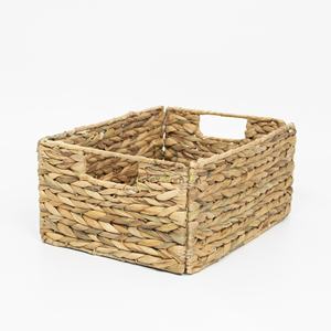 Rectangular <b>Collapsible</b> Water Hyacinth Basket/Home Shelf Organizer & Units Made in Viet Nam - Product Image 3