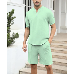 Men Fashion Summer Set casual <b>top</b> and shorts breathable fabric comfortable fit ideal for beach vacation gym and style and sale - Product Image 4